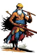 Baba Deep Singh Nalwa tattoo design idea
