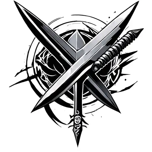 Minato Namikaze's kunai tattoo design idea