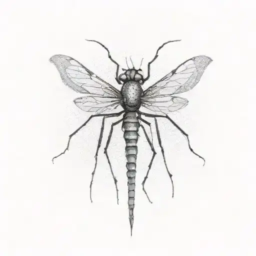mosquito tattoo design idea