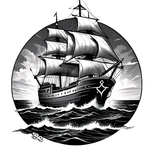 blend love, ship, anchor portraying coming towards you and add a quote 'with every turn of screw, i am coming closer to  tattoo design idea