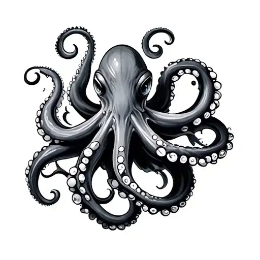 Japanese Octopus tattoo design idea