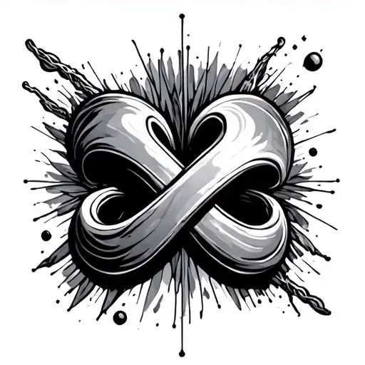 Infinity Cross tattoo design idea