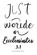 just a word ecclesiastes 3:11 tattoo design idea