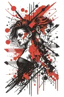 Gemini and Sagittarius tattoo design idea