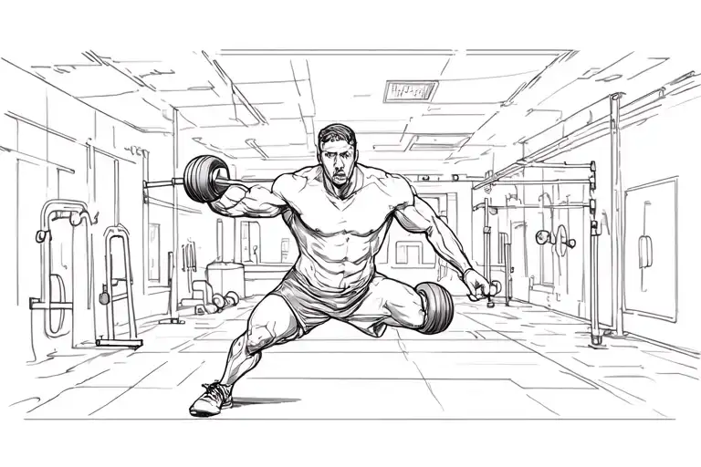 Sport gym physics science tattoo design idea