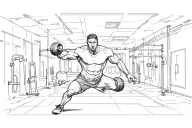 Sport gym physics science tattoo design idea