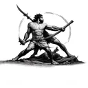 David And Goliath tattoo design idea