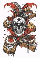 Bread tattoo design idea