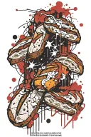 Bread tattoo design idea