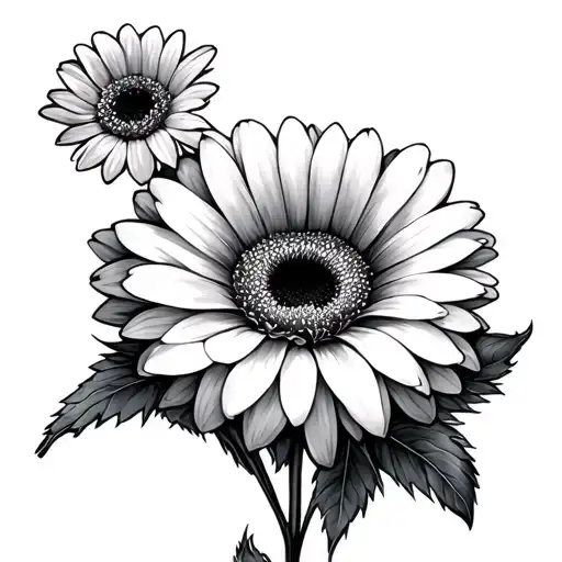 Gerbera tattoo design idea