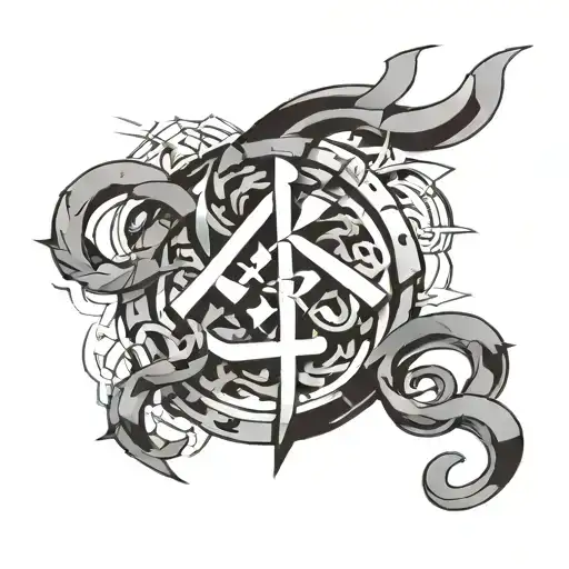 The geometric shapes integrated into the 抽象 kanji are the embodiment of abstract thought. Here, there is a distinction between meaning and form. tattoo design idea