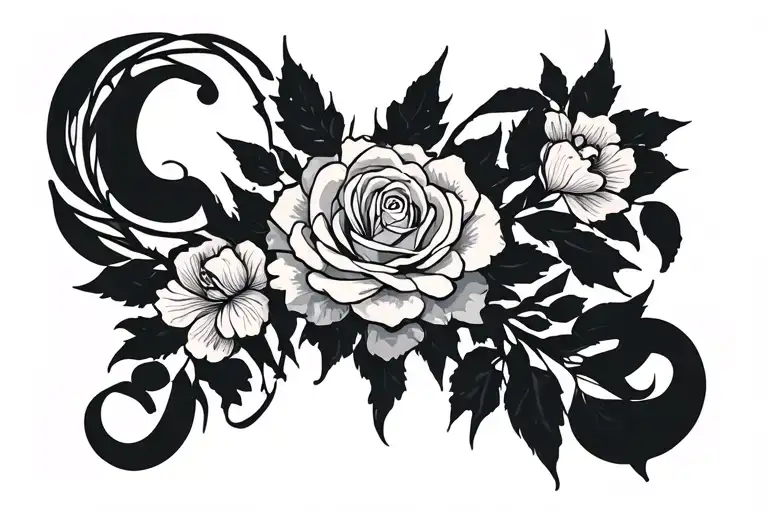 Narcissistic, emotional, physical, and mental abuse survivor tattoo design idea