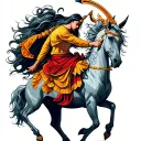 sagittarius centaur bending tattoo design idea