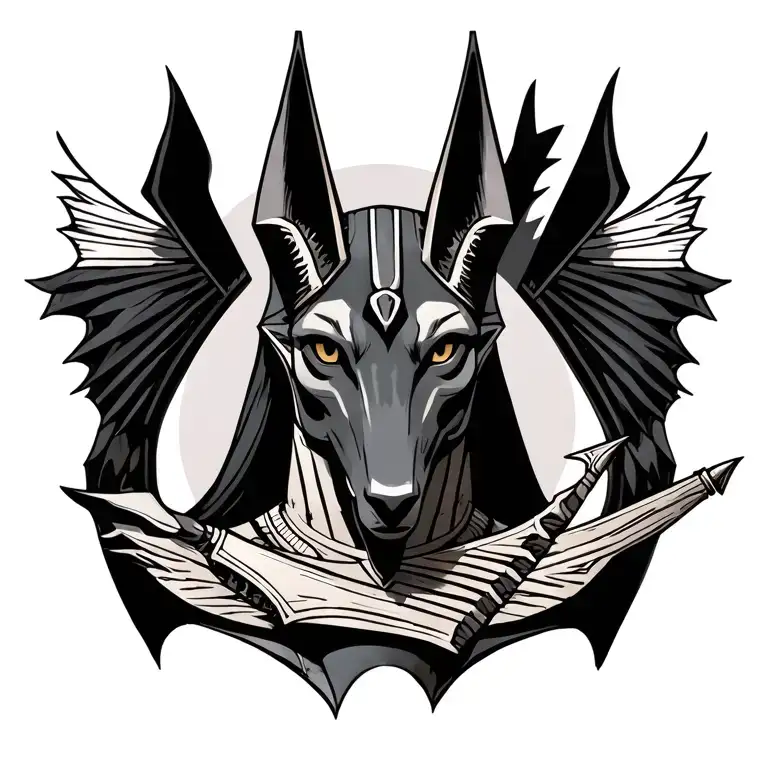 Anubis tattoo design idea