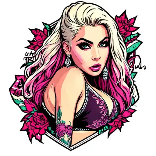 alexa bliss tattoo design idea