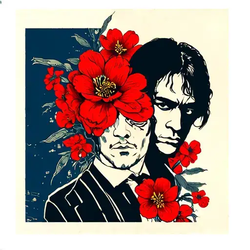 Pulp fiction collage tattoo design tattoo design idea