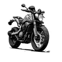 Adventure Motorcycle tattoo design idea