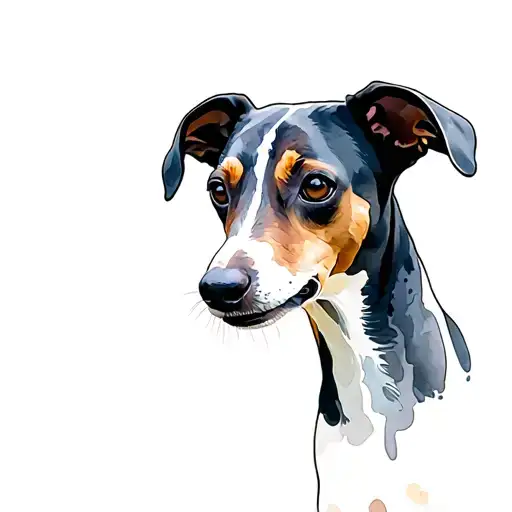 Whippet tattoo design idea