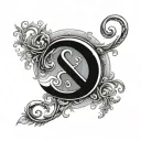 ampersand symbol tattoo design idea