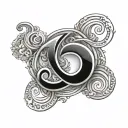 ampersand symbol tattoo design idea