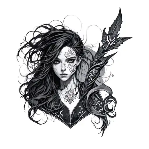 Arcane Jinx tattoo design idea