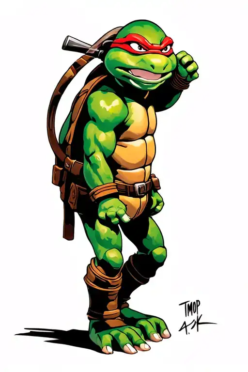 bebop TMNT 90s movie tattoo design idea