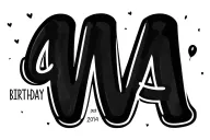 name in cursive inside birthday date tattoo design idea