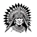 Ajolote Azteca Warrior tattoo design idea