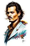 Johnny Depp tattoo design idea