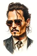 Johnny Depp tattoo design idea