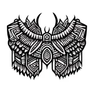 Aztec necklace tattoo design idea