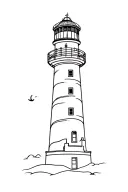 Lighthouse tattoo design idea