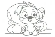 BLUEY CARTOON tattoo design idea