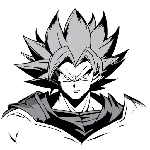 broly vegeta tattoo design idea