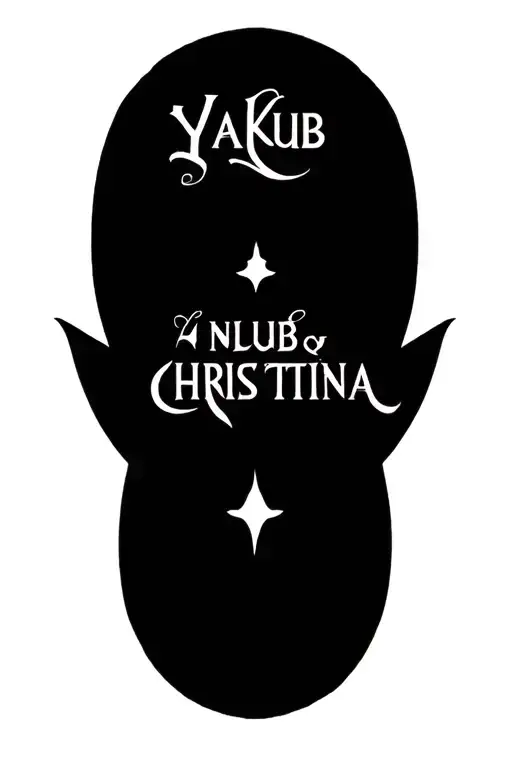 The name Yakub and Christina tattoo design idea