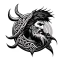 Warrior Celtic tattoo design idea