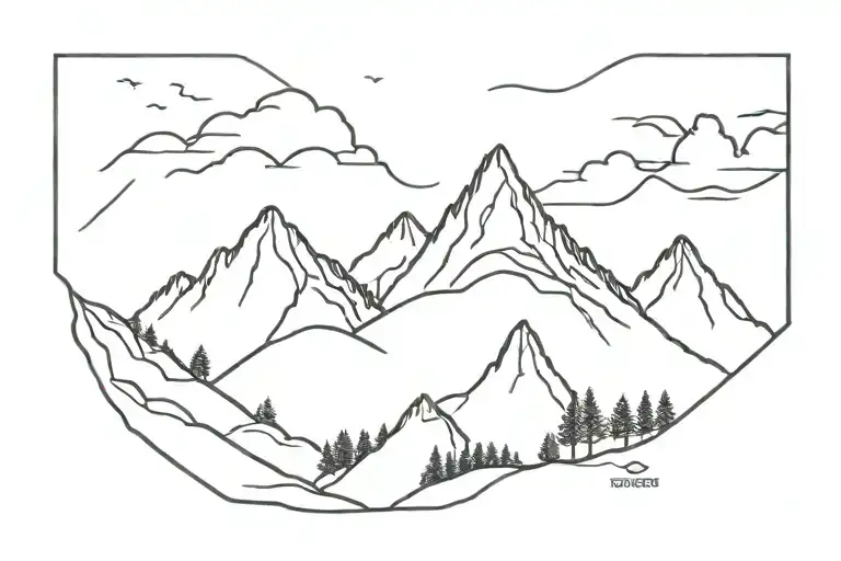 sky tengri tattoo design idea