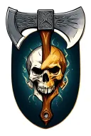 2-headed axe tattoo design idea