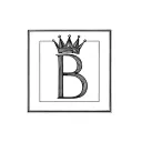 letter b with a crown on top inside of a square  tattoo design idea