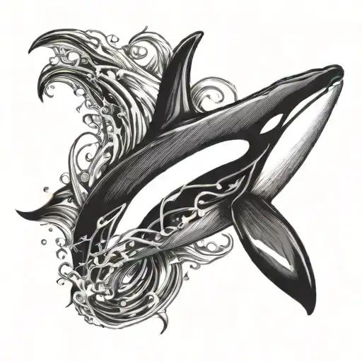 orca tattoo design idea