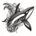 orca tattoo design idea
