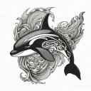 orca tattoo design idea