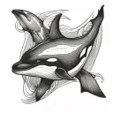 orca tattoo design idea