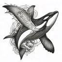 orca tattoo design idea