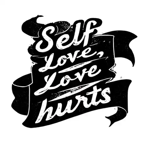 "self love, love hurts" tattoo for fore arm tattoo tattoo design idea