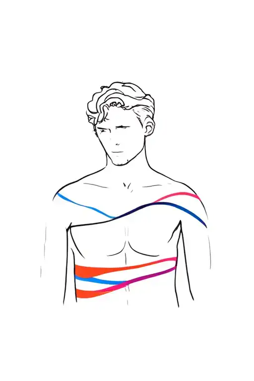 bisexual sex for man tattoo design idea