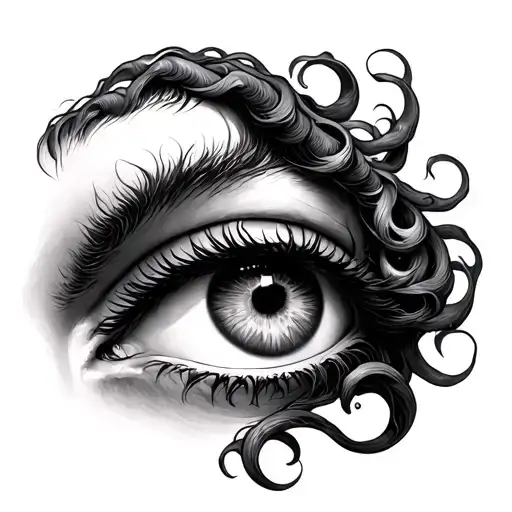 Medusa Eyes tattoo design idea
