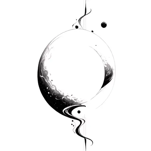 Coverup Space tattoo design idea