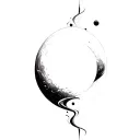 Coverup Space tattoo design idea