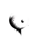 Coverup Space tattoo design idea